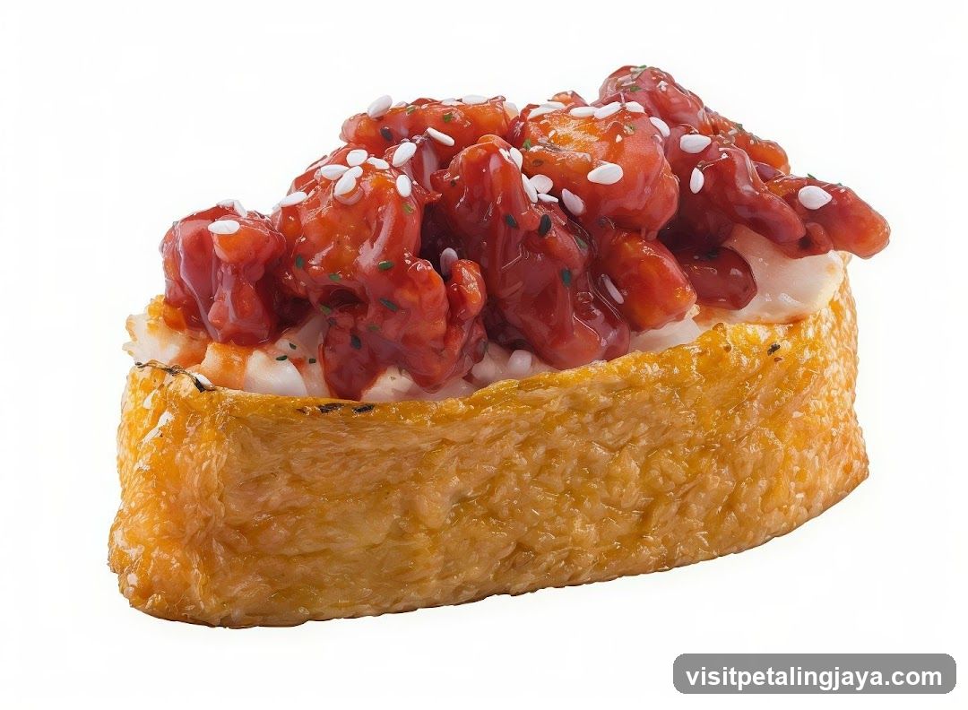 Spicy Chicken Inari Sushi