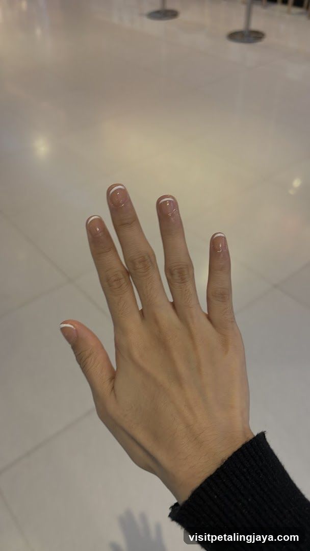 Hand with French Manicure