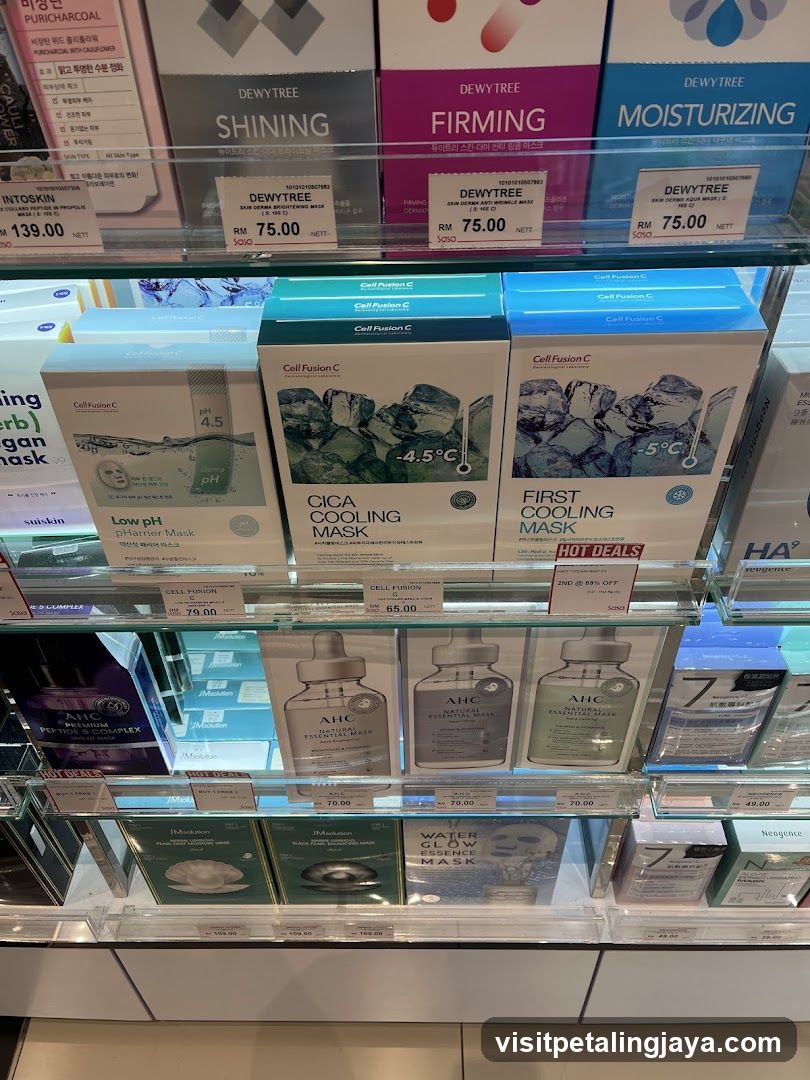 Skincare Products on Display
