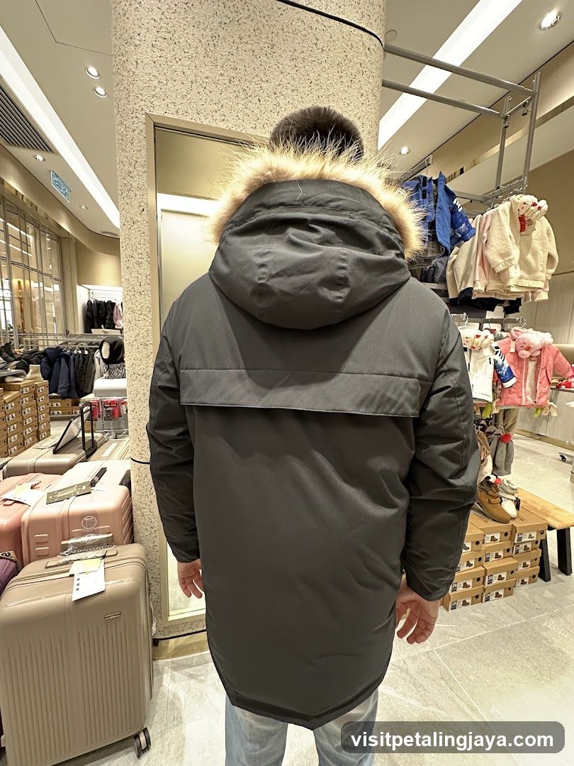 Man wearing a dark winter coat