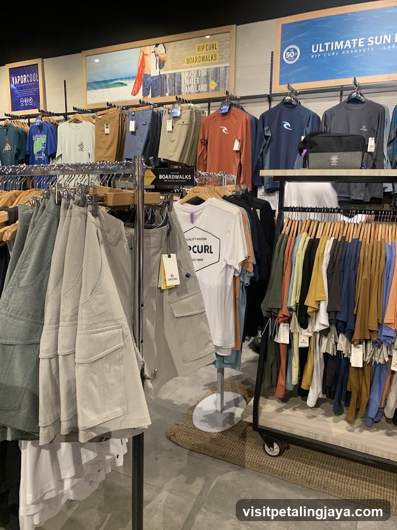 Rip Curl Clothing Store Interior
