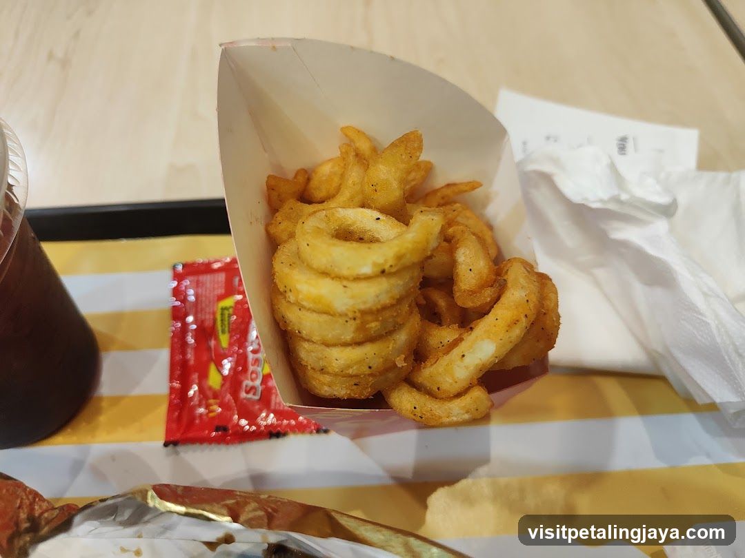 Curly Fries and Drink