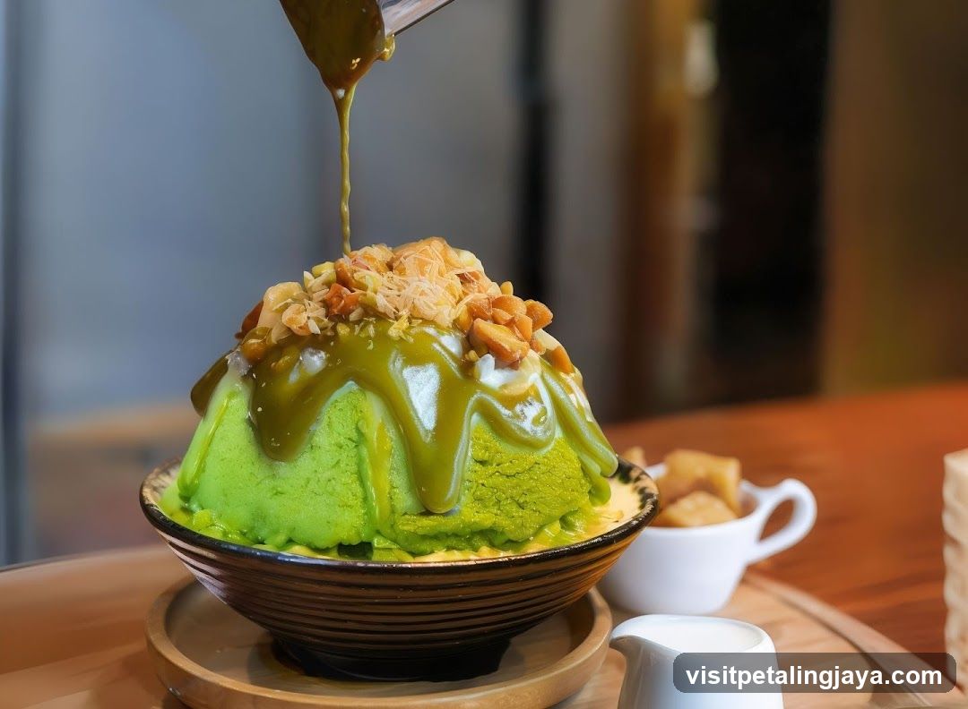 Matcha Shaved Ice Dessert