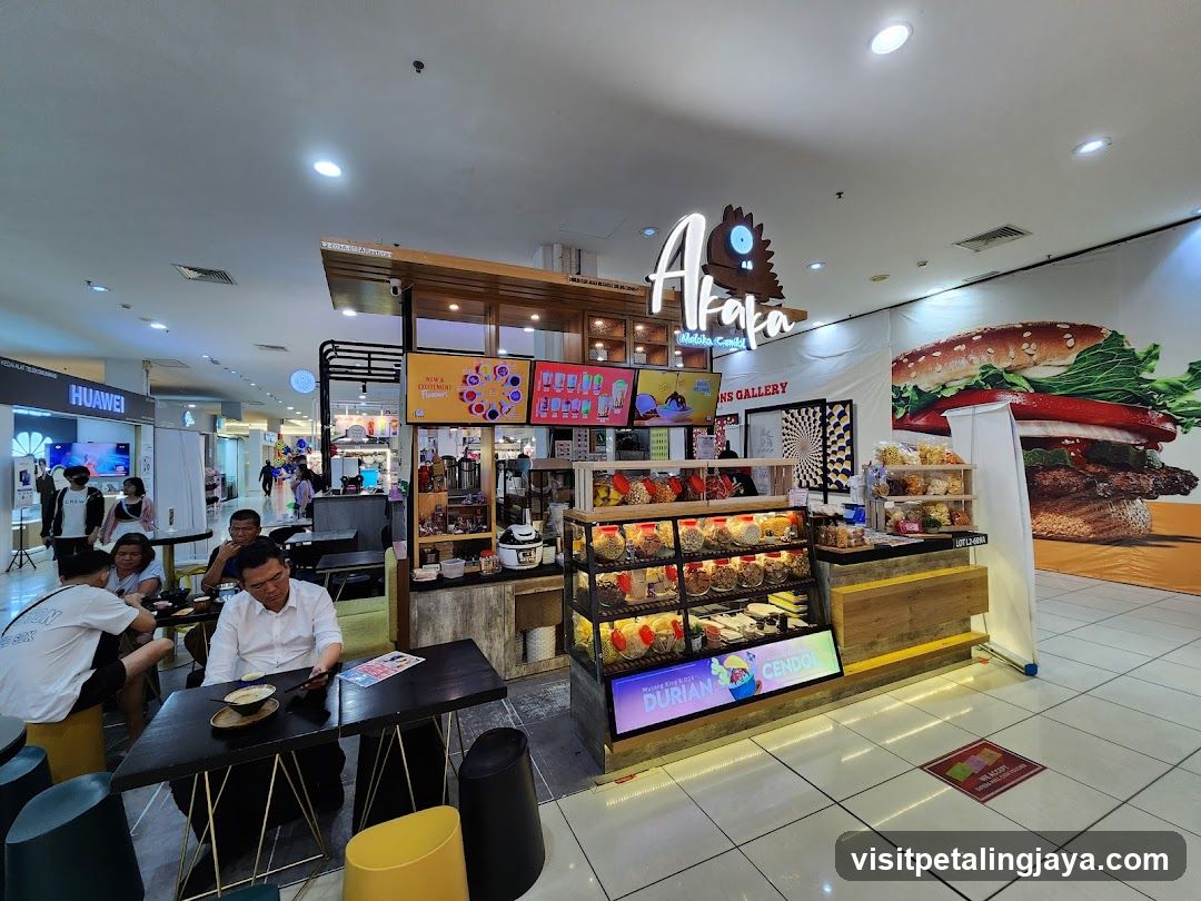 Food stall in a mall