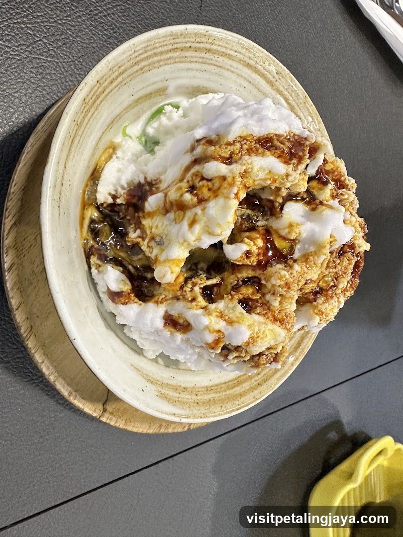 Dessert with Meringue and Syrup