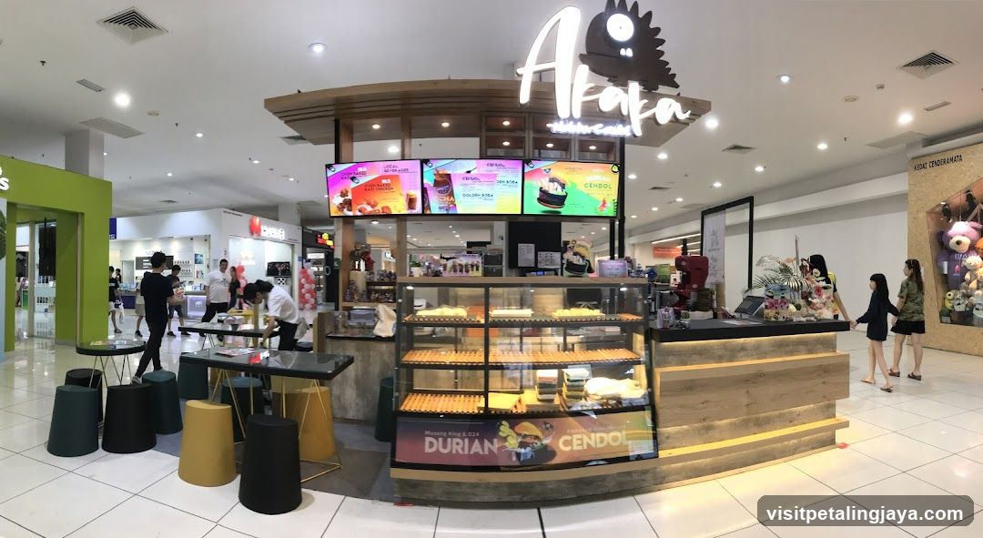 Cafe Counter with Desserts and Drinks