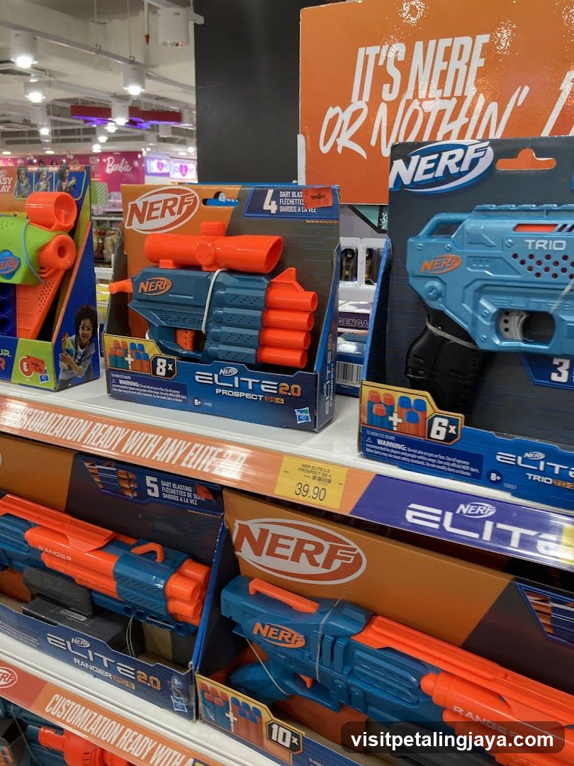 Nerf Toy Guns Display