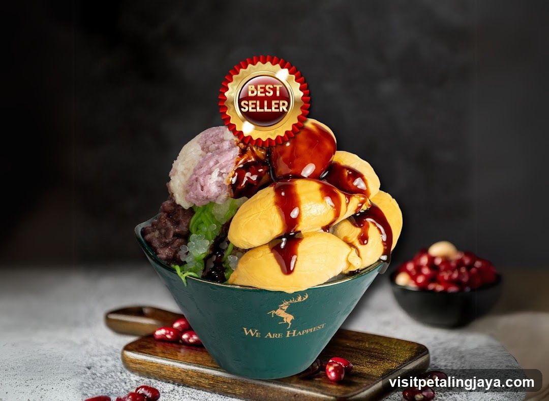 Dessert with Durian and Red Beans