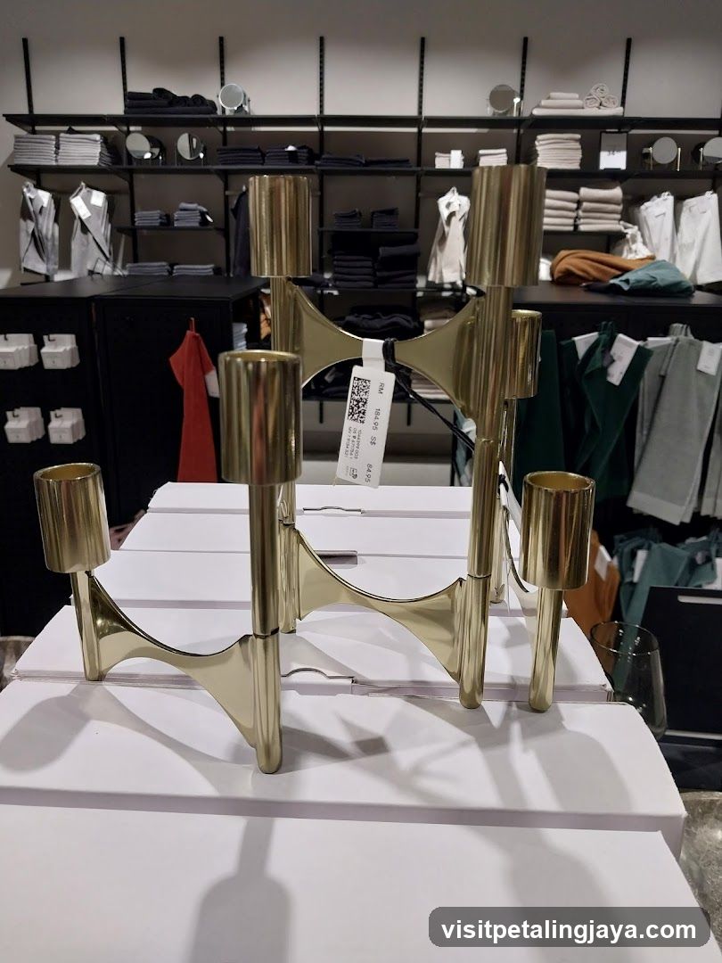 Gold Candelabra on Display