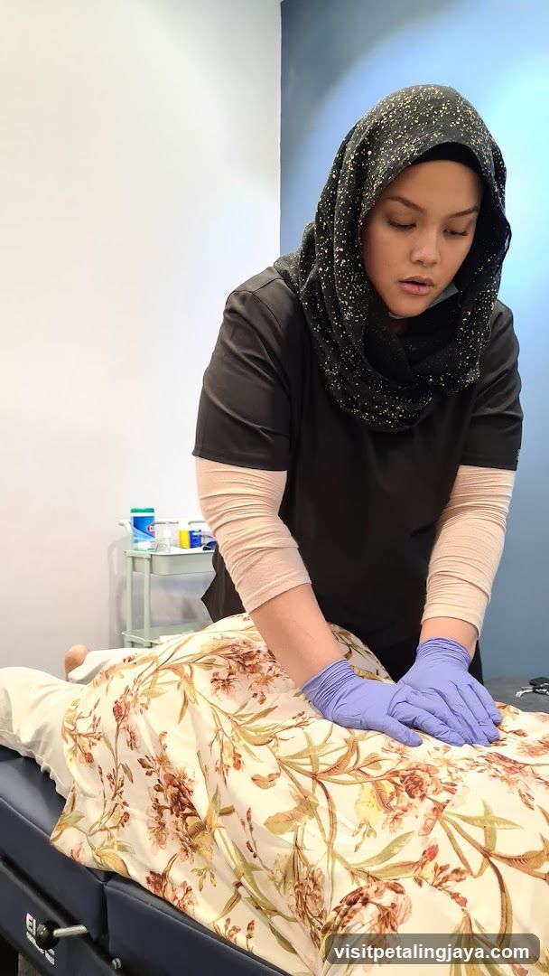 Chiropractor performing adjustment