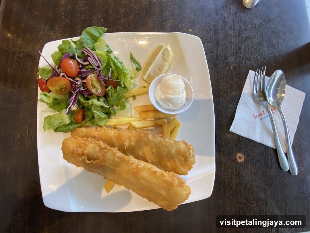 Fish and Chips with Salad
