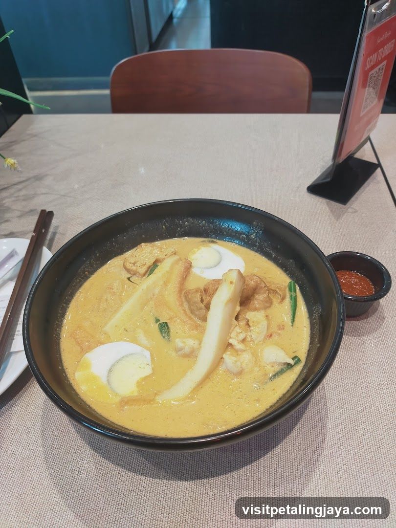 Laksa with Egg and Tofu