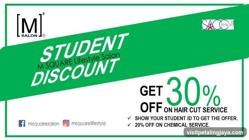 M SQUARE Lifestyle Salon Student Discount