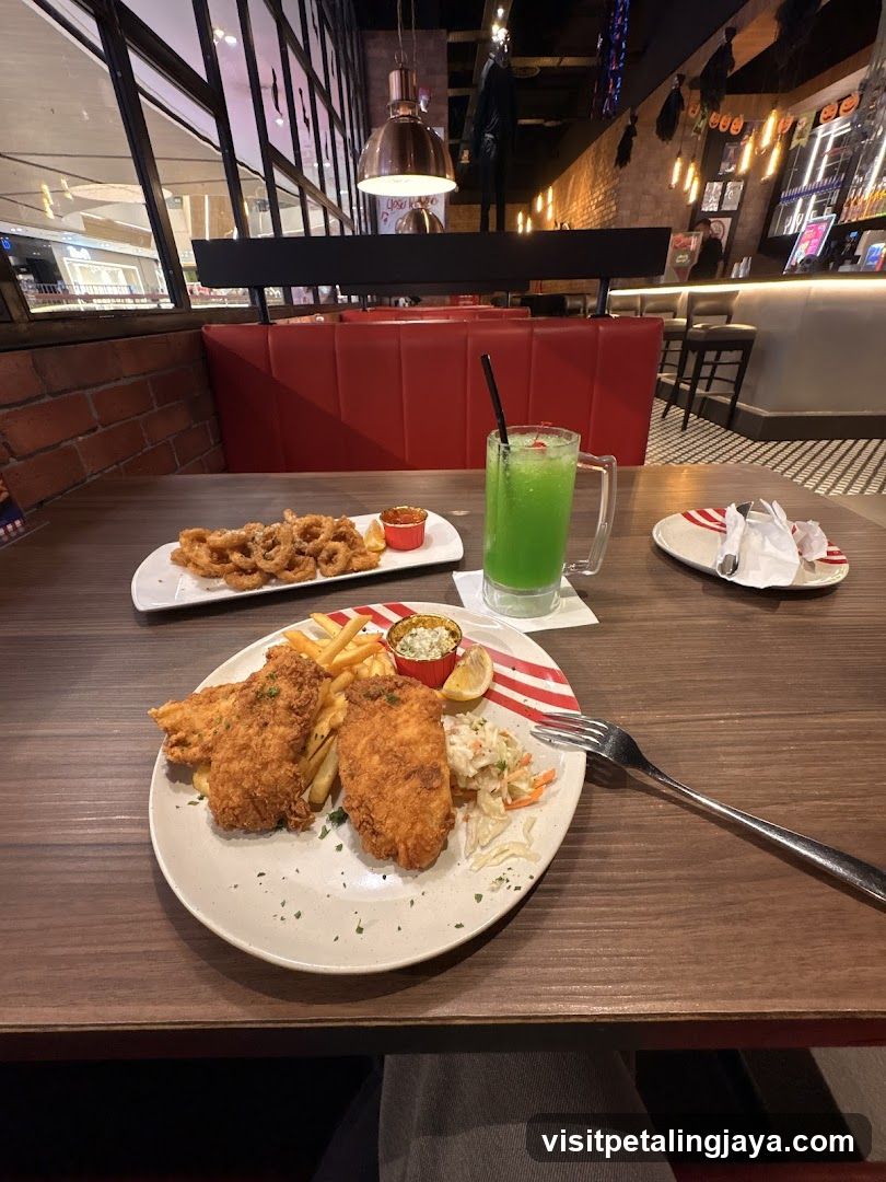 Diners enjoying a meal