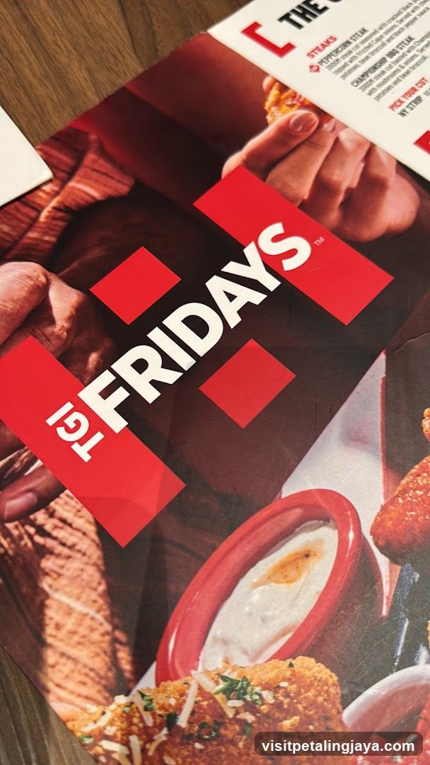 TGI Fridays Menu