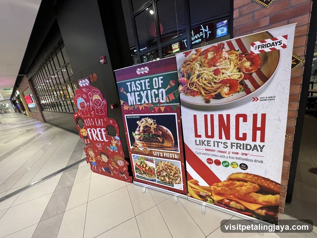 TGI Fridays promotional banners