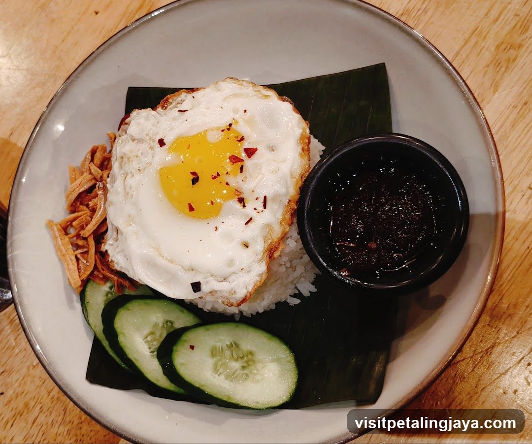 Nasi Lemak with Fried Egg