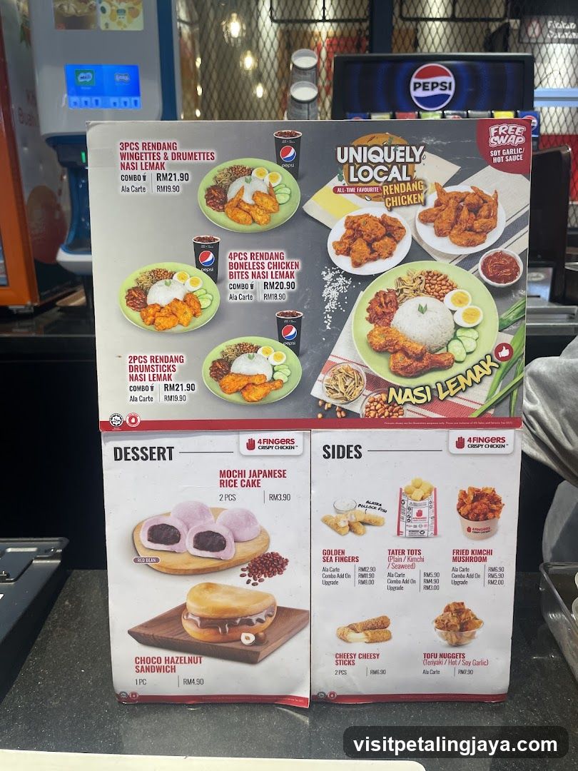 4 Fingers Crispy Chicken Menu