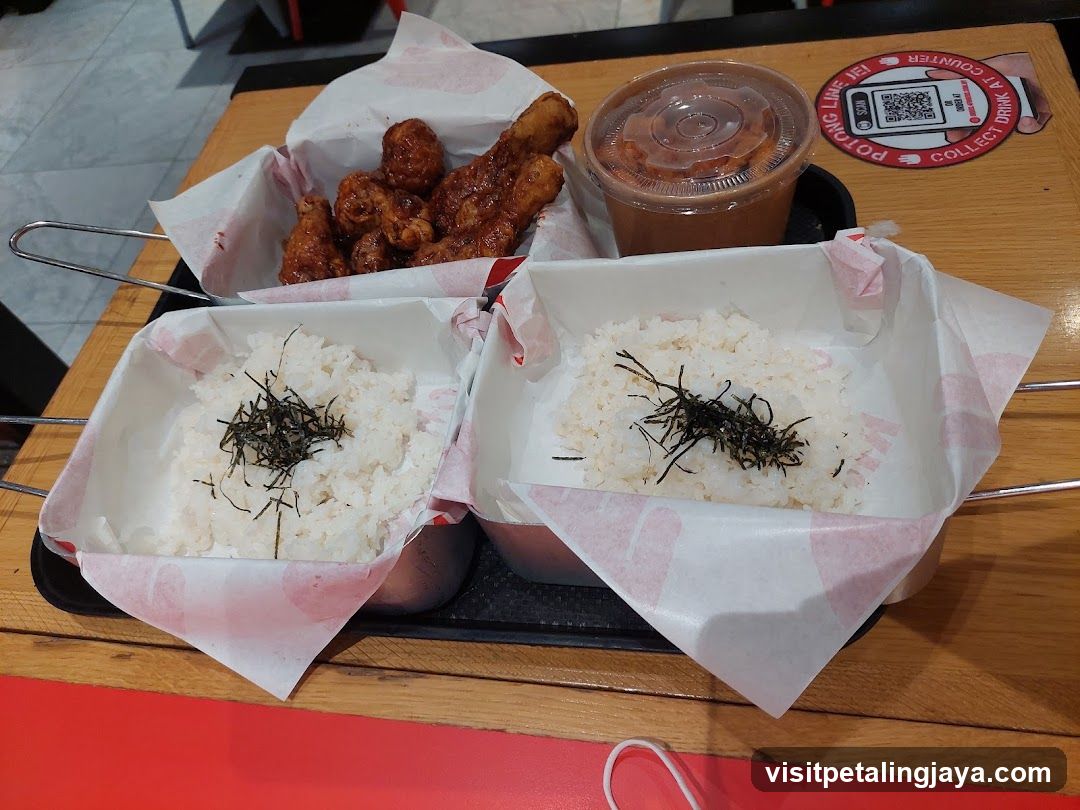 Fried Chicken and Rice Meal