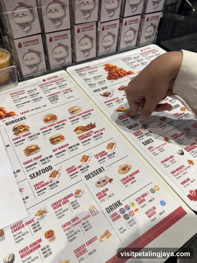 4 Fingers Crispy Chicken Menu