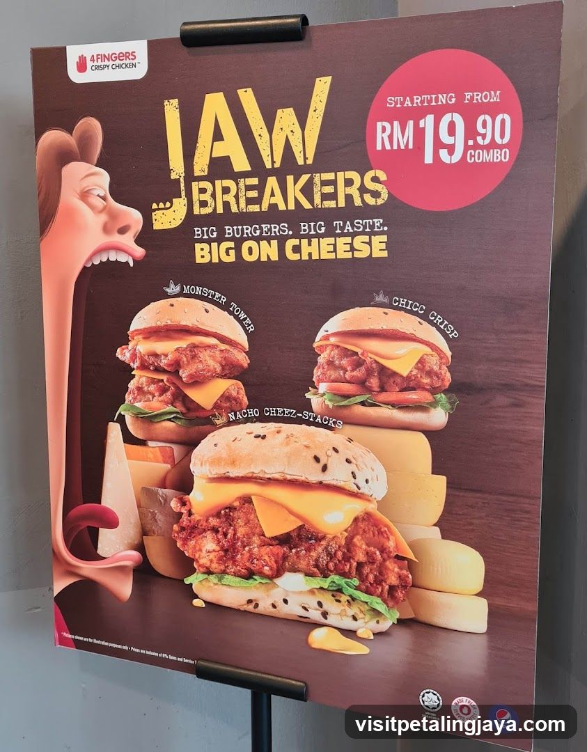 4Fingers Jaw Breakers Burger Promotion