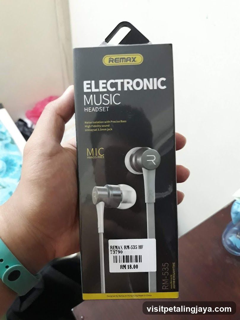 Remax Electronic Music Headset Packaging
