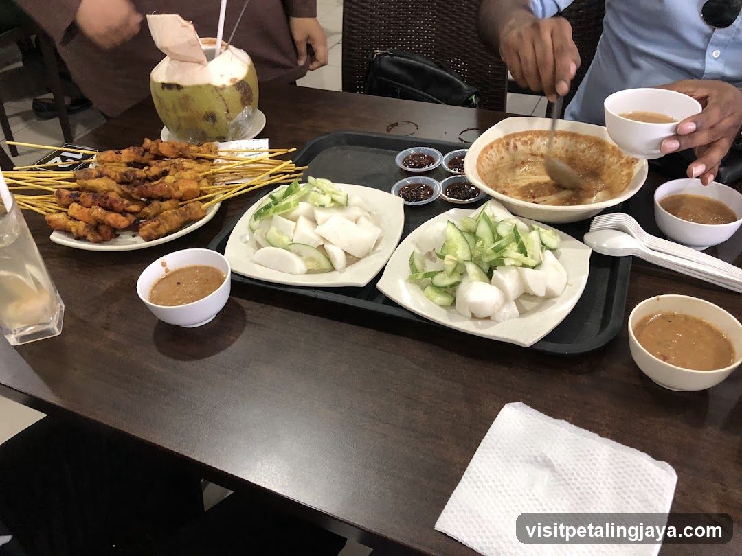 Satay and Coconut Drink