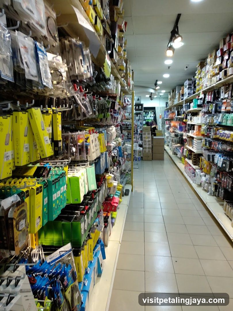 Electronics Accessories Store Aisle