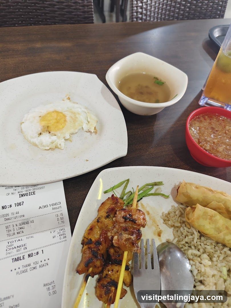 Meal with Receipt