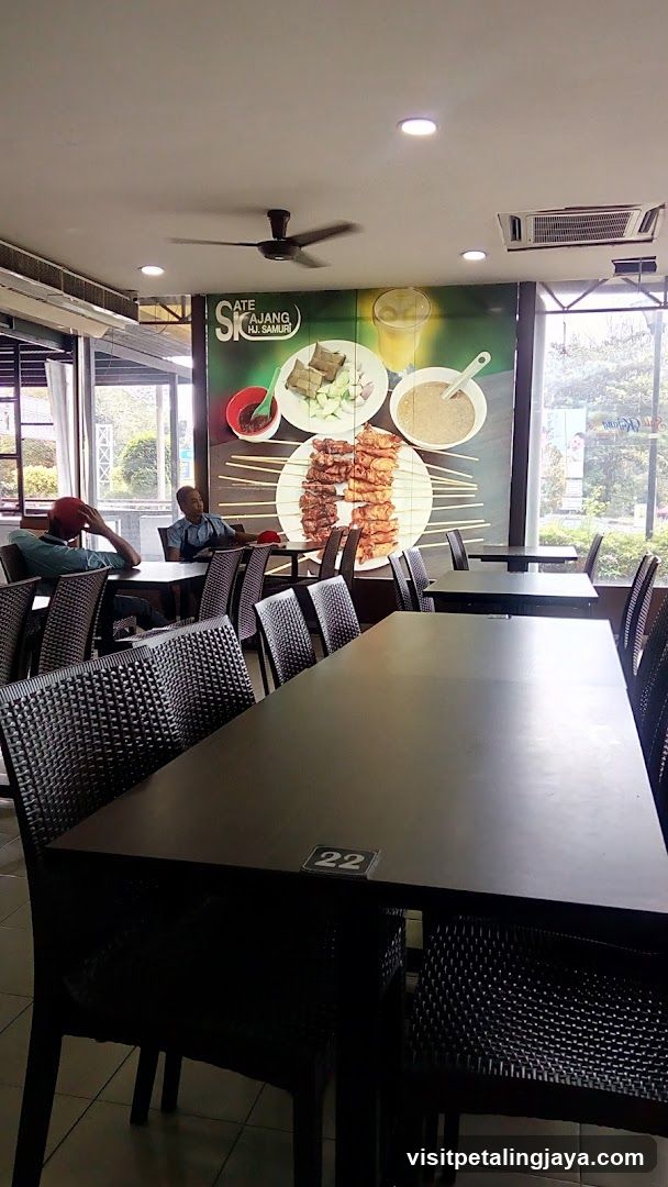 Restaurant Interior with Food Mural