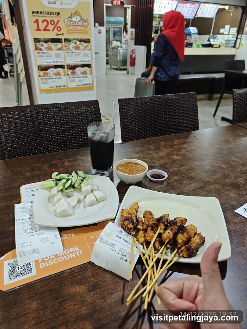 Satay Meal with Discount Flyer