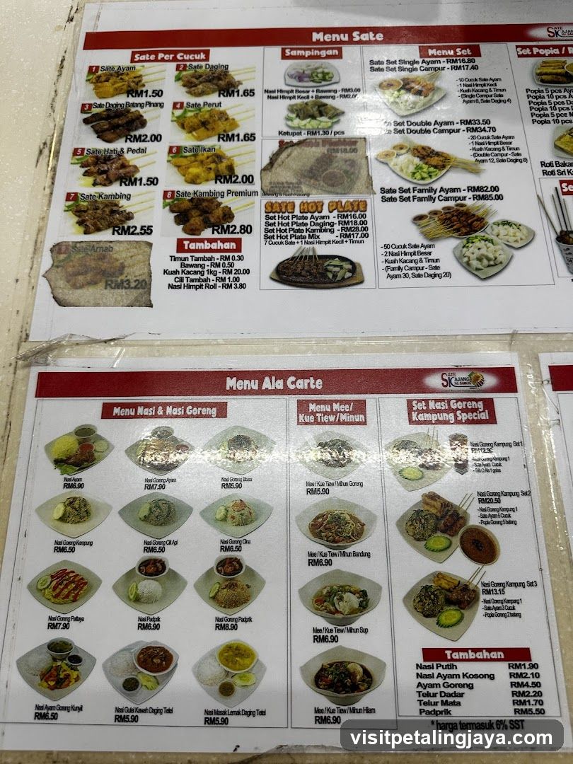 Menu Sate