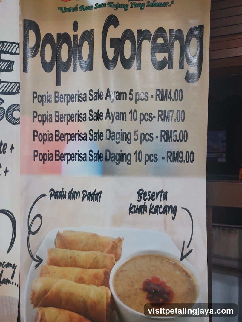 Popia Goreng Menu