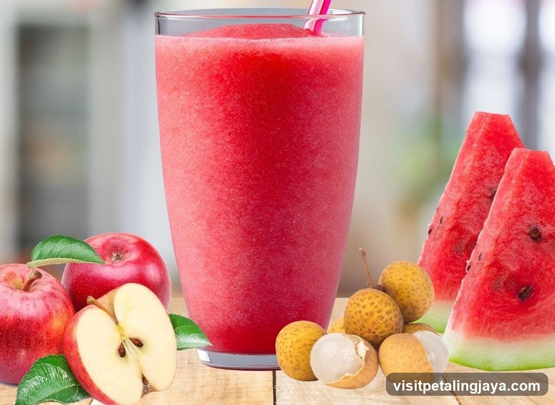 Fruit Smoothie with Fresh Fruit