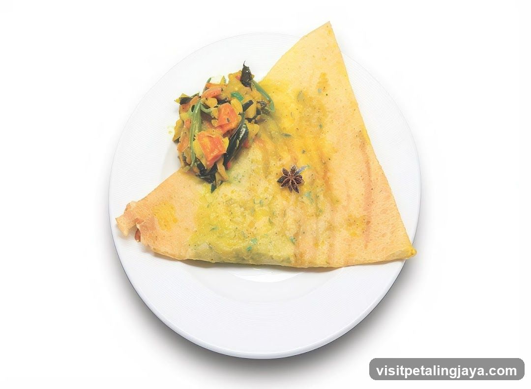 Dosa with Vegetable Filling