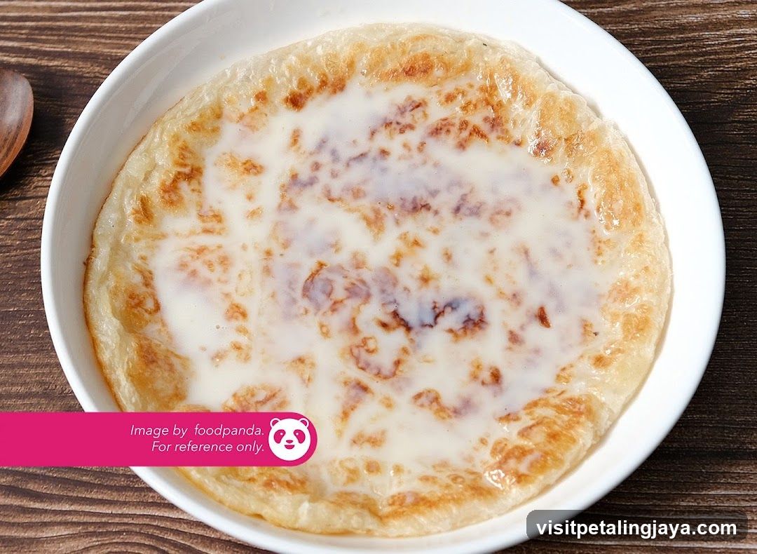 Roti Canai with Condensed Milk