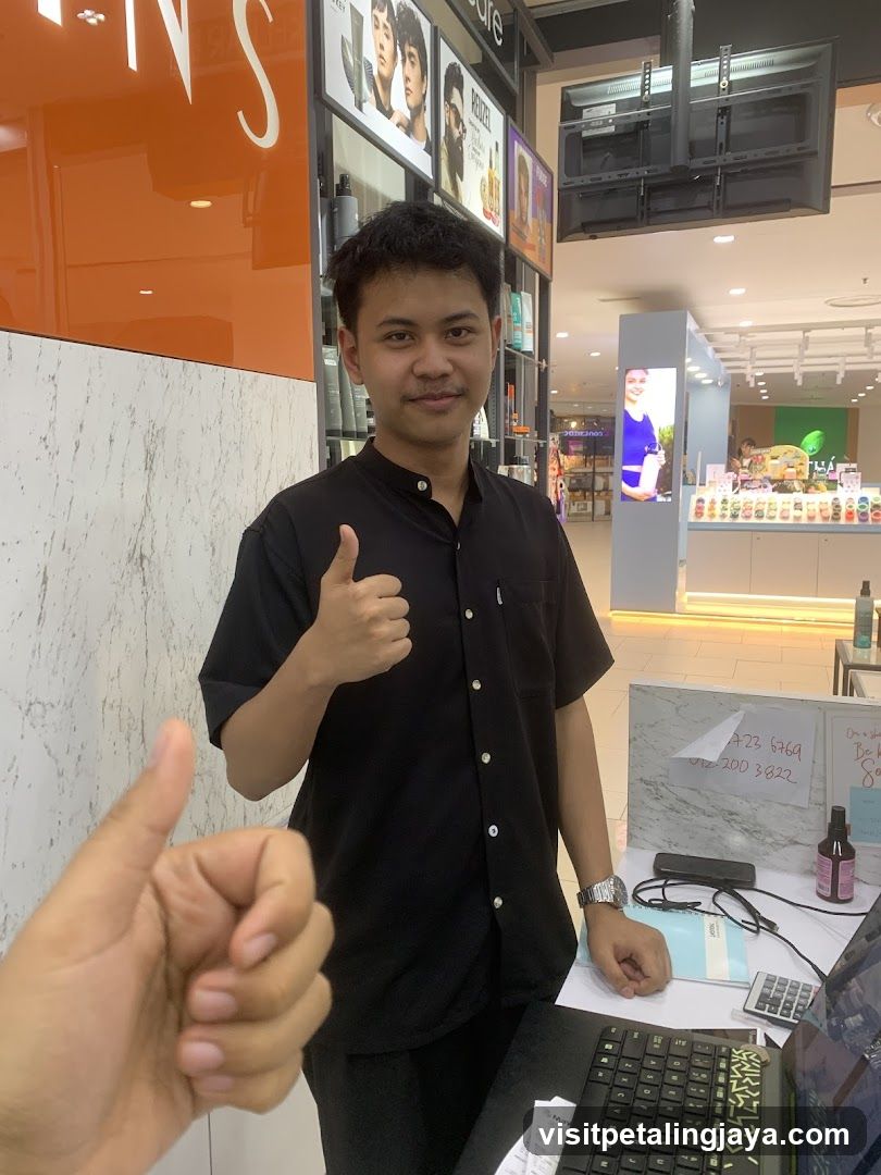 Man giving a thumbs up