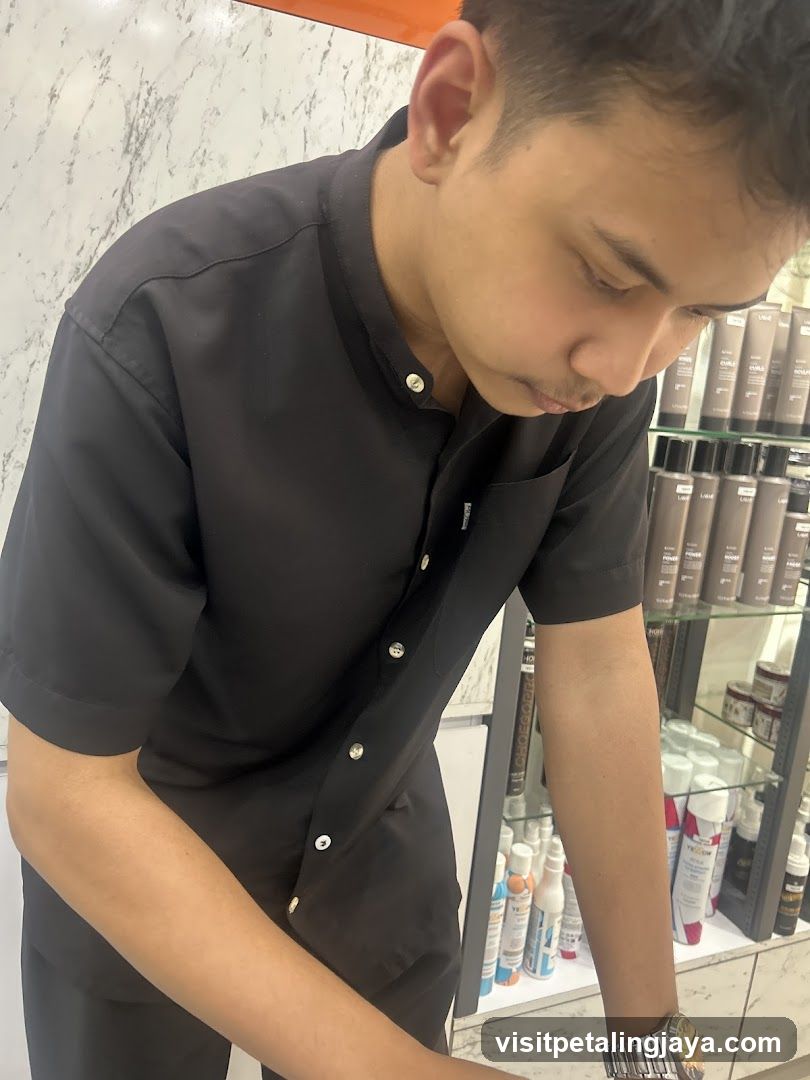 Man in Black Uniform with Products on Shelves