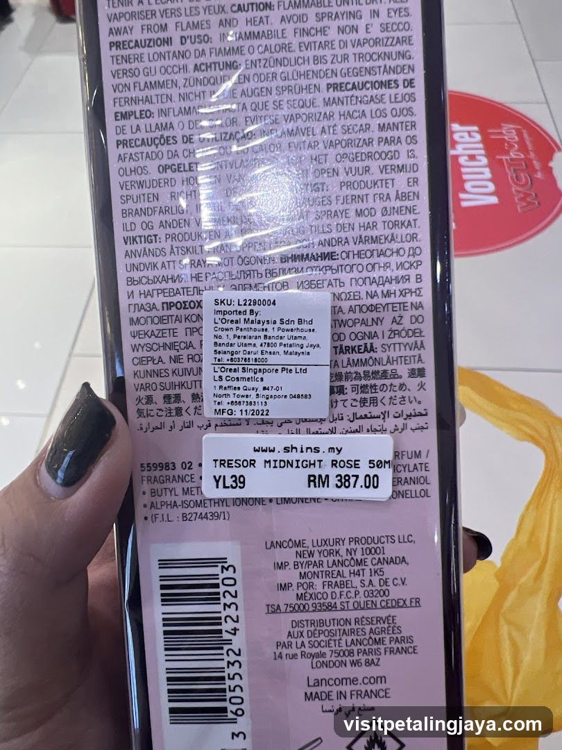 Perfume Bottle Label