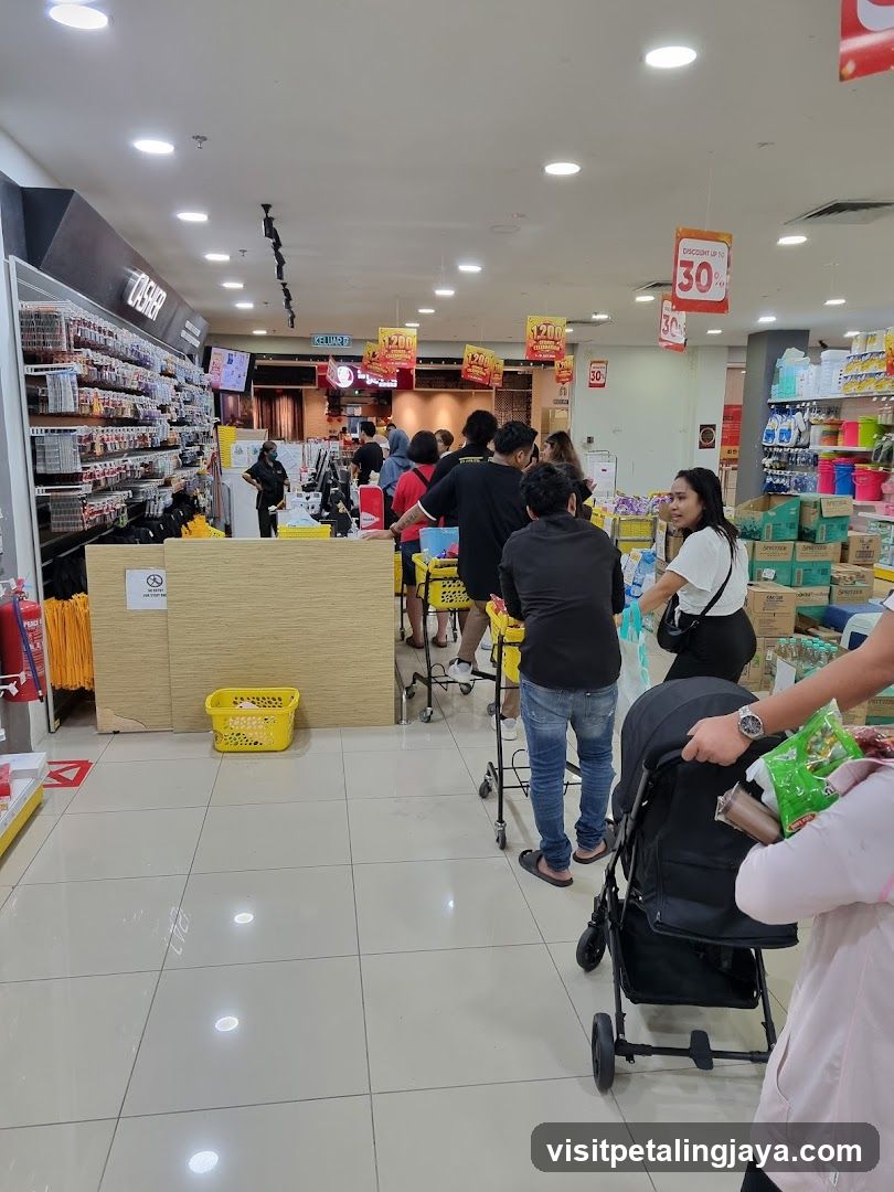 Shoppers in a store