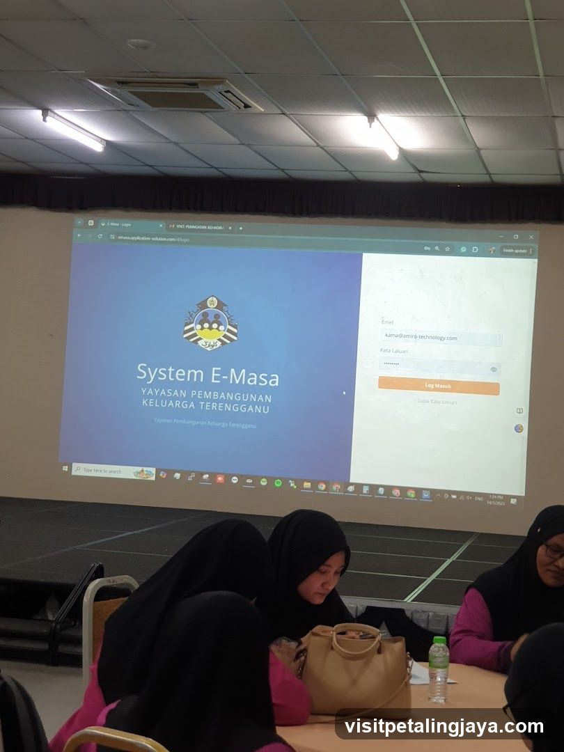 System E-Masa Login Screen
