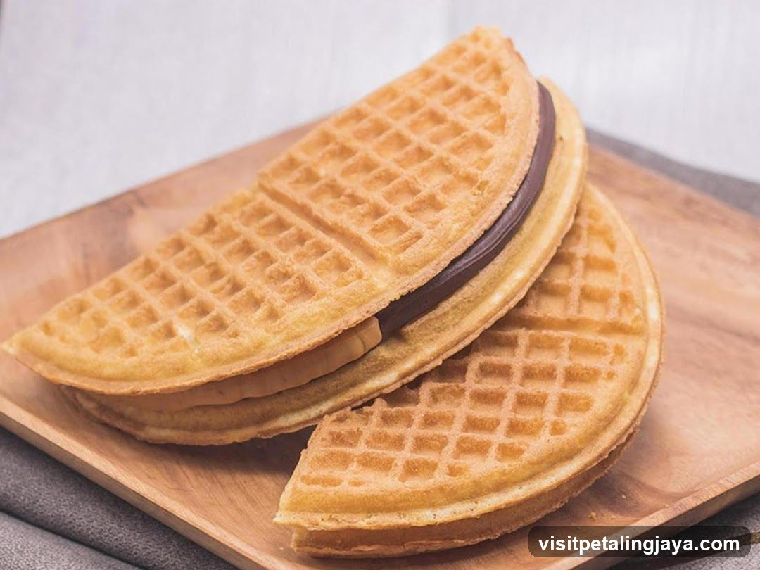 Waffles with Chocolate Filling