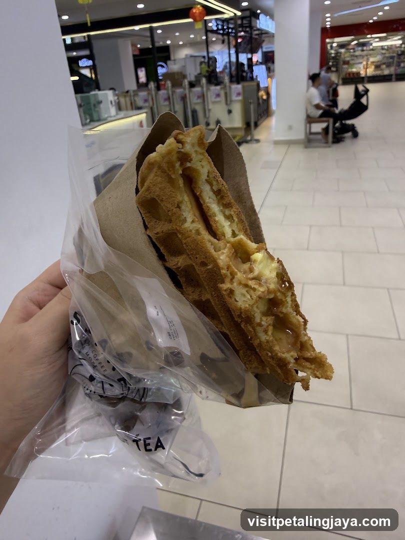 Waffle with Peanut Butter