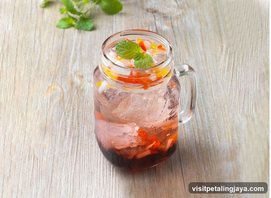 Fruity Drink with Mint