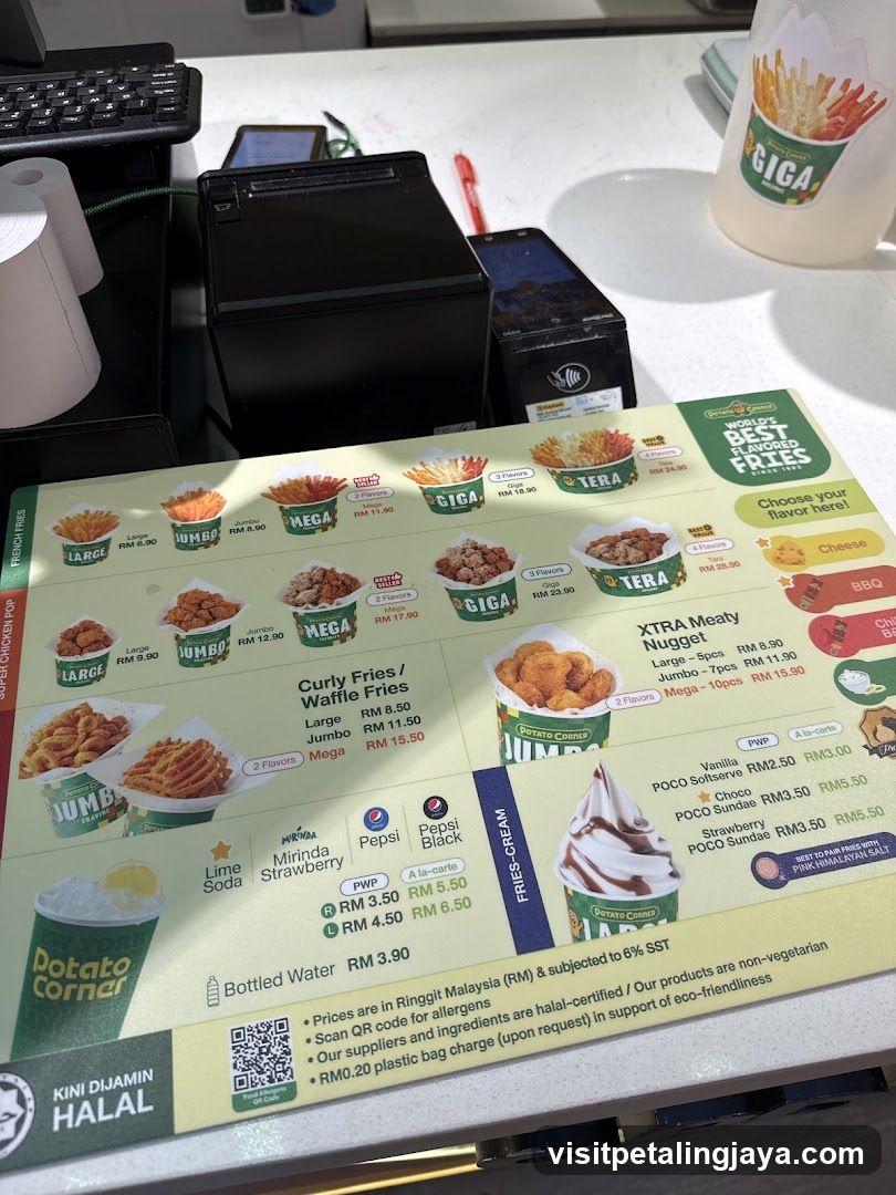 Potato Corner Menu