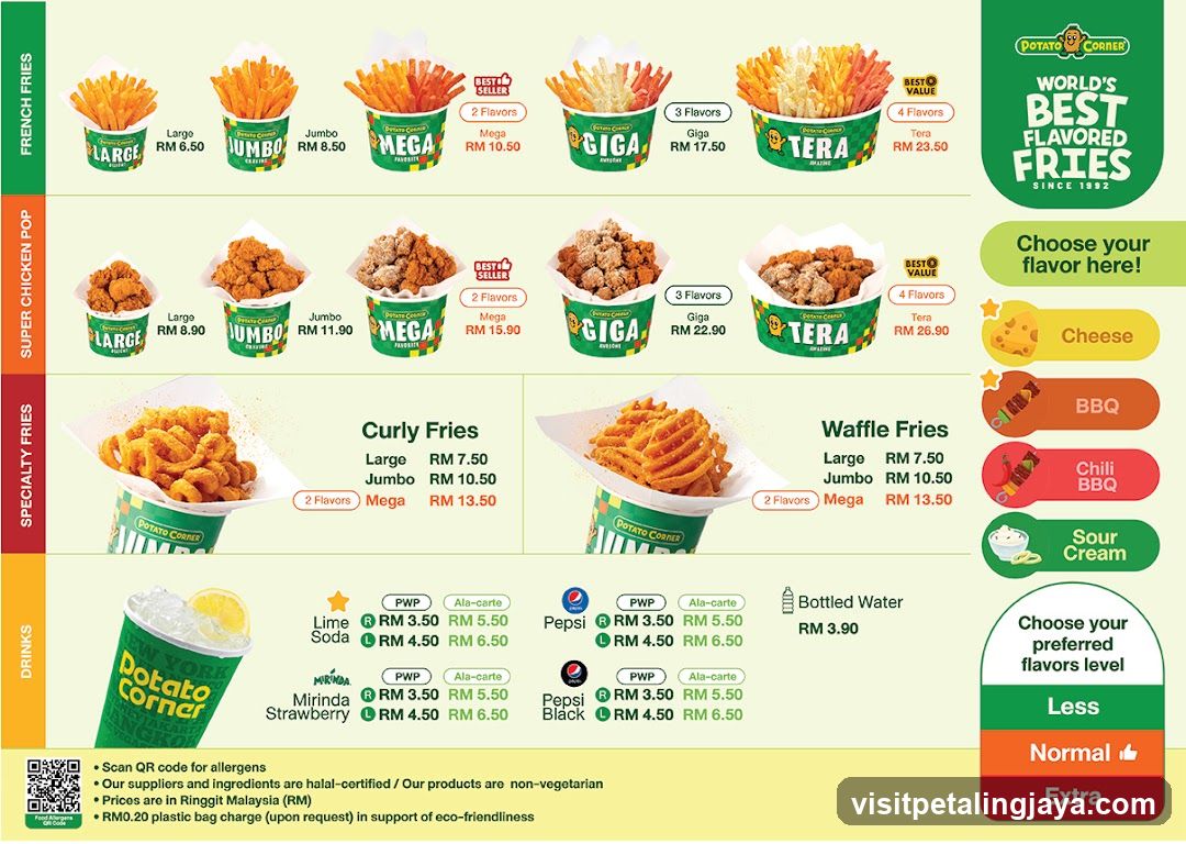 Potato Corner Menu