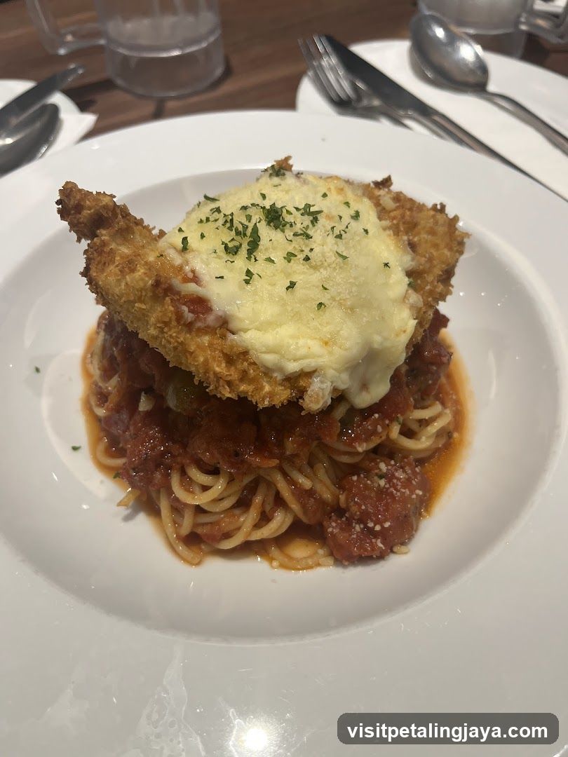 Chicken Parmesan with Spaghetti