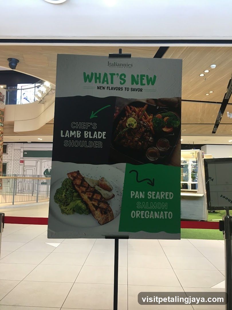 Italiannies What's New Menu