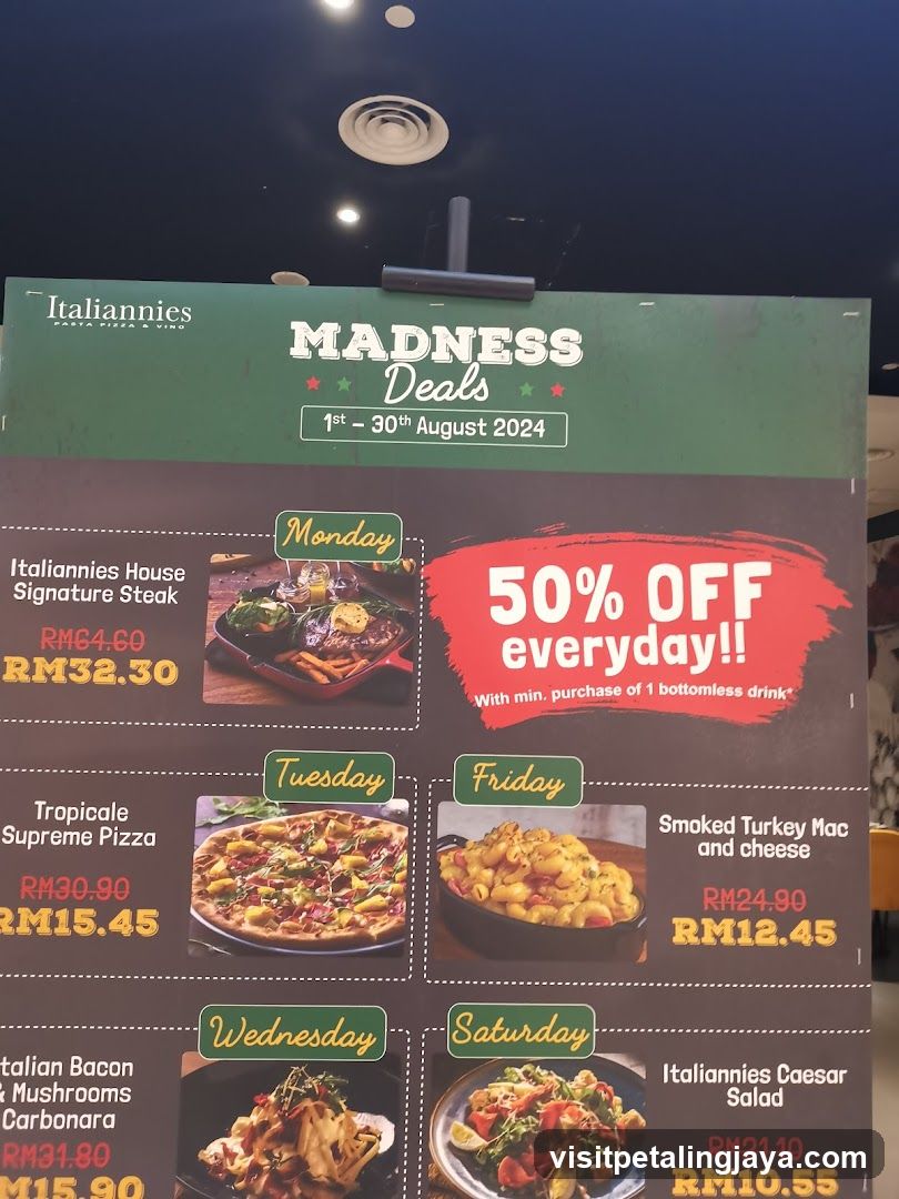 Italiannies Madness Deals