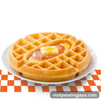 Waffle with Butter and Syrup